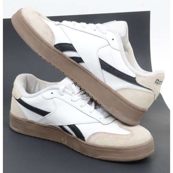 Reebok Forte Lounger Women's 9 Sneakers White Gum Suede Leather Athletic - Picture 8 of 9